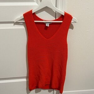 Tommy Bahama Vibrant Orange Ribbed Tank Top